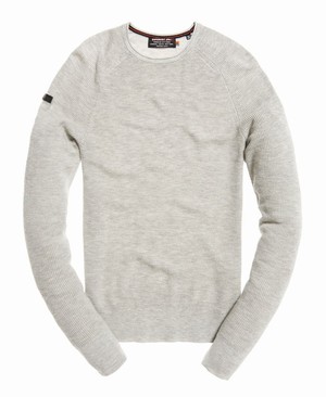 Superdry Premium City Crew Neck Férfi Ugró Titán/Szürke | HGCDY9675